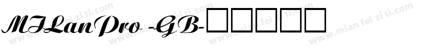 MILanPro -GB字体转换